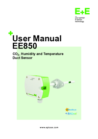 Thumbnail of document Manual - EE850 CO2, RH & Temperature Transmitter